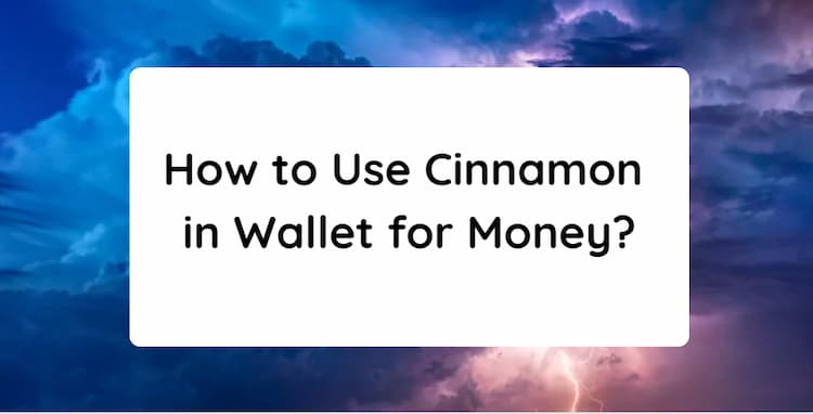How to Use Cinnamon in Wallet for Money?